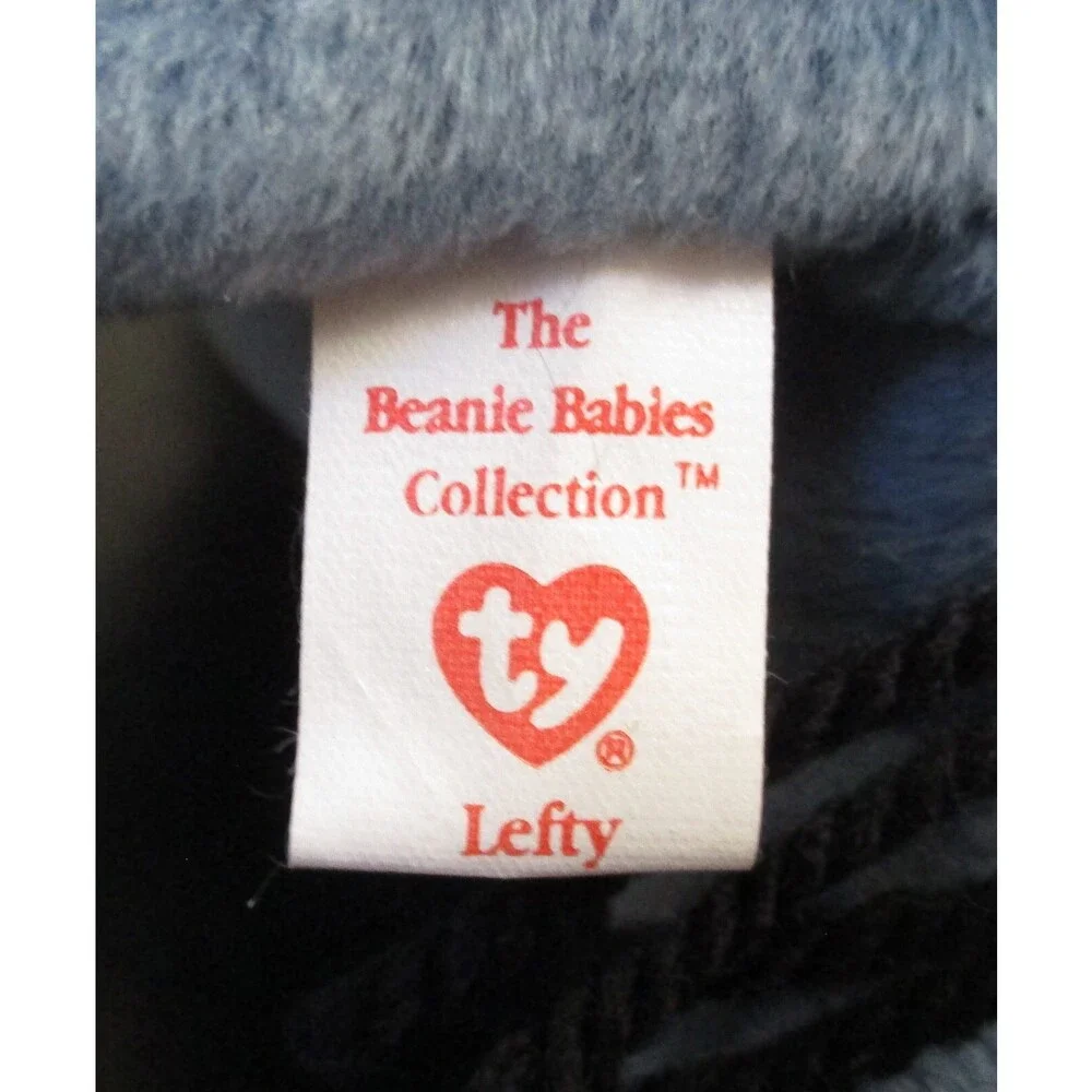Ty Beanie Baby Lefty The Donkey 1996 4th Generation with 3rd Tush Tag NEW